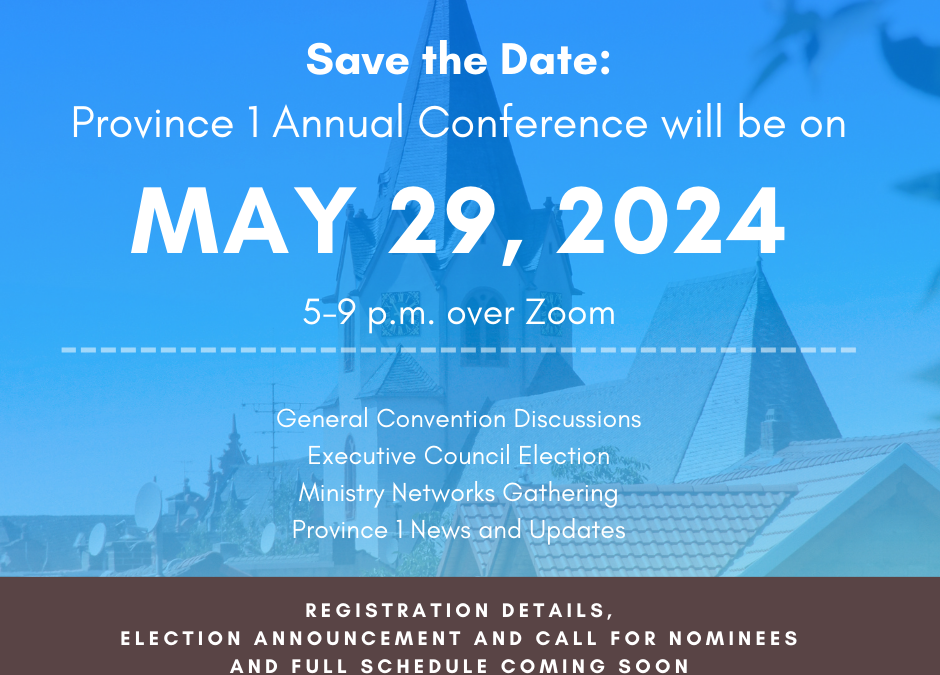 Provincial Conference Save-the-Date: May 29 2024 5-9 p.m.